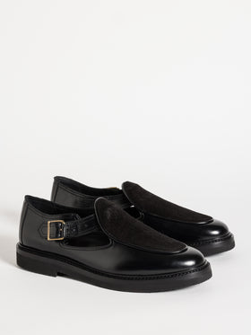 JO HAIRY CALF BLACK