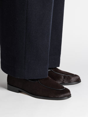 
                  
                    Load image into Gallery viewer, JACQUES NEW HAIRY CALF DARK BROWN
                  
                