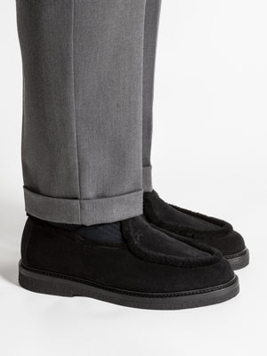 
                  
                    Load image into Gallery viewer, ALEXIS BLACK SHEARLING
                  
                